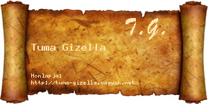 Tuma Gizella névjegykártya